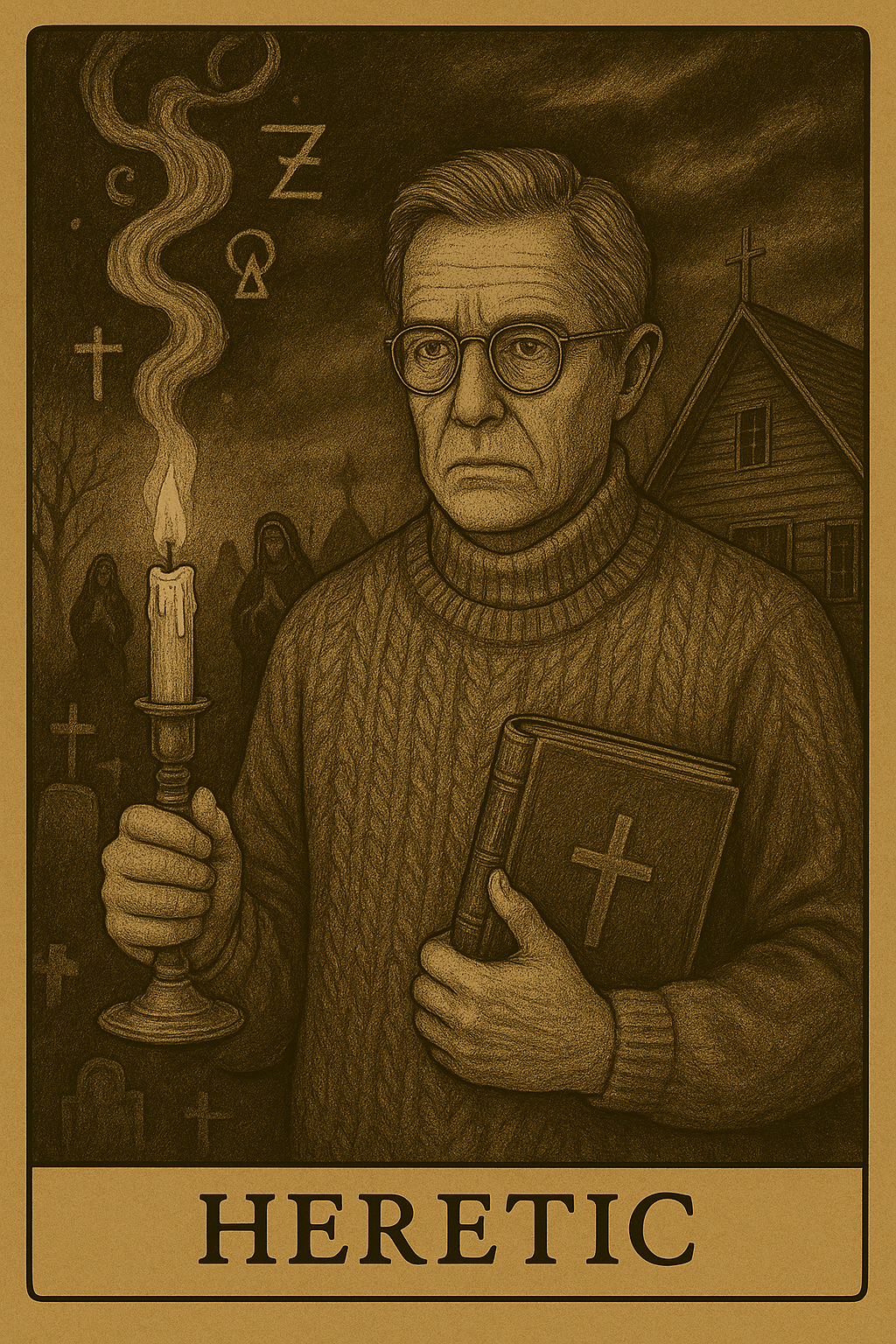 Heretic tarot card